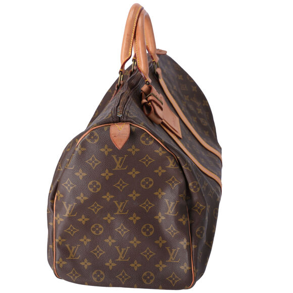 Louis Vuitton Keepall 50 Duffle Bag Monogram Boston Bag M41426 Brown Canvas - Picture 2 of 9